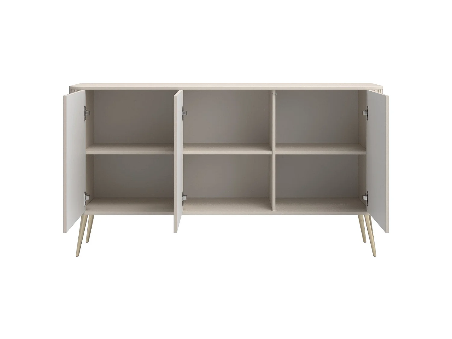 Buffet 3 portes - 163 cm - grège - OVARLO