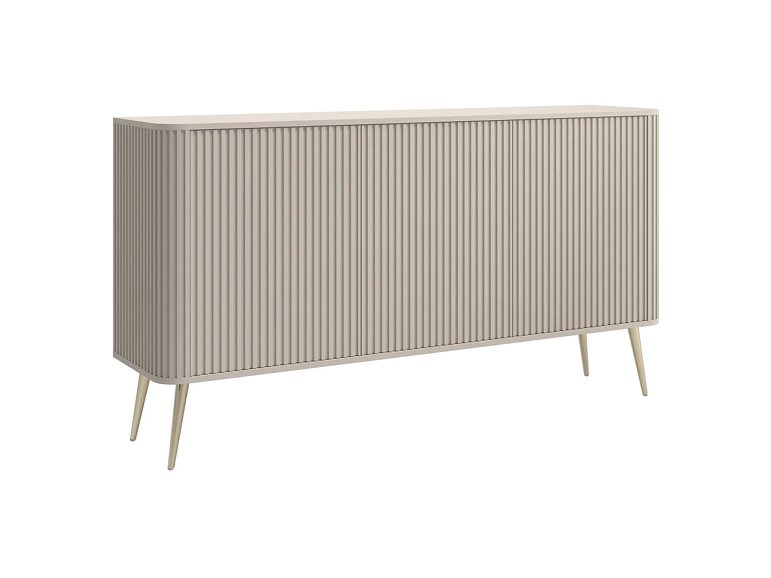 Buffet 3 portes - 163 cm - grège - OVARLO