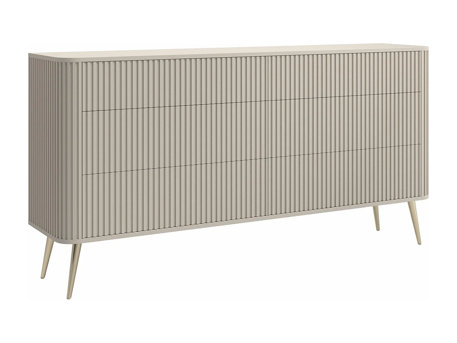 Ladekast - 168 cm - 6 laden - greige - OVARLO