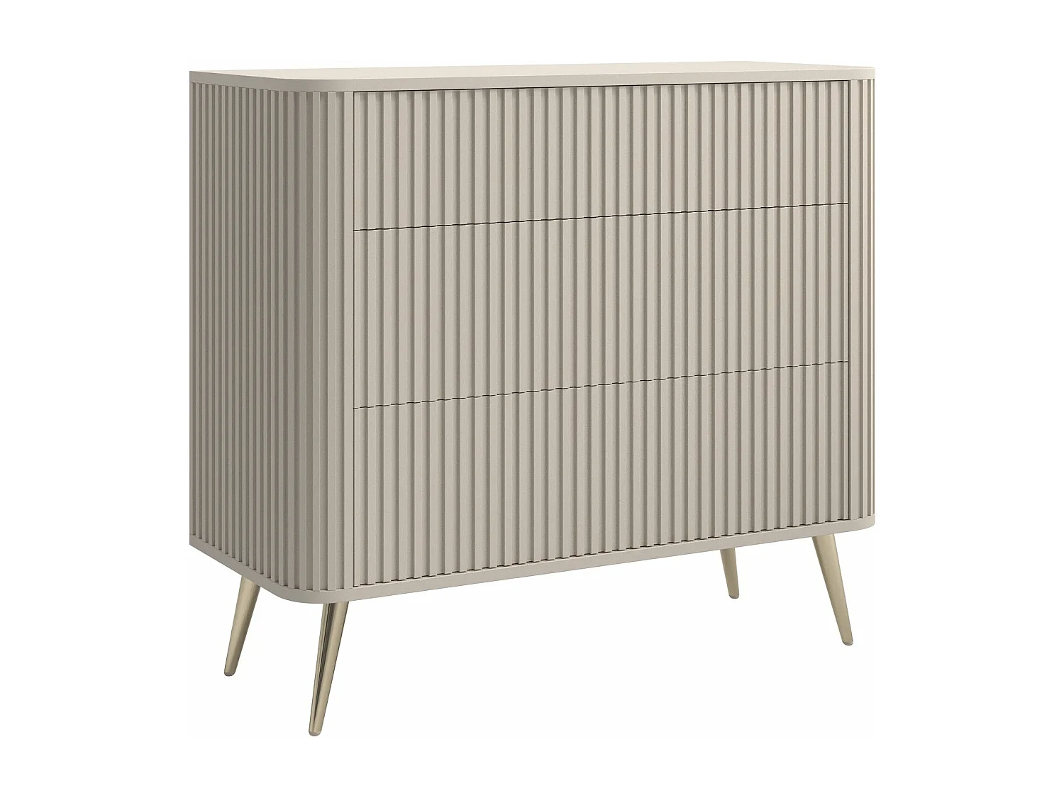 Ladekast - 93 cm - 3 lades - greige - OVARLO