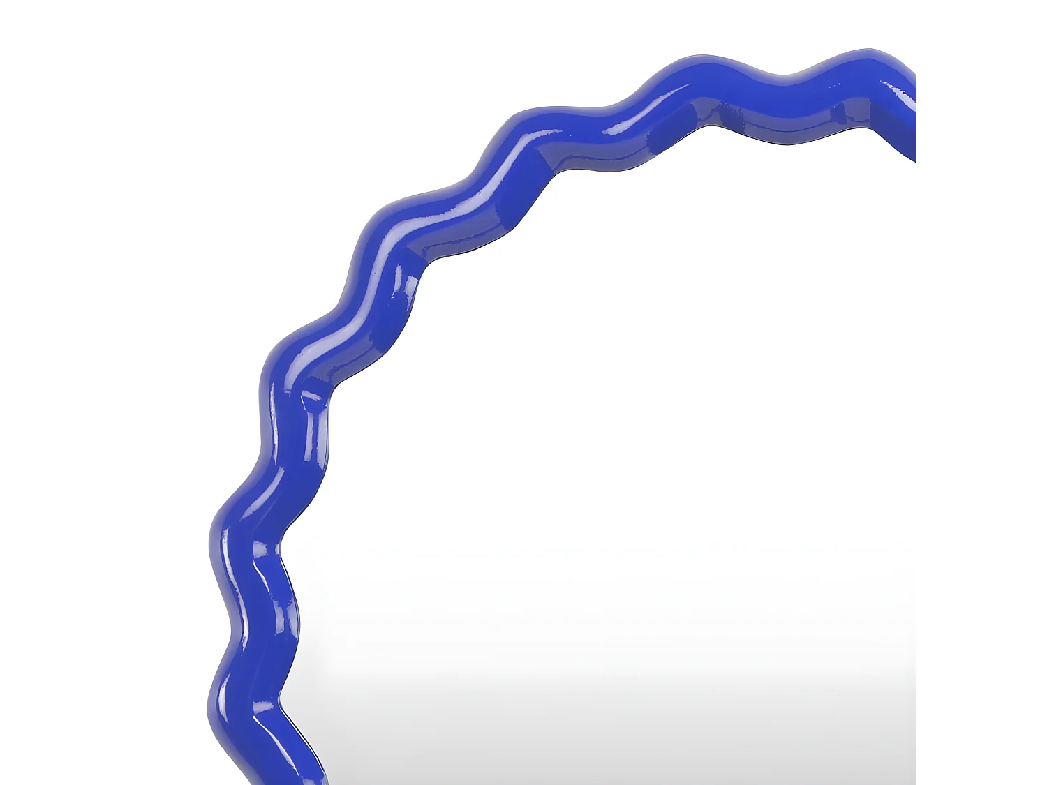 Sienne - Miroir rond ø40cm - Bleu électrique