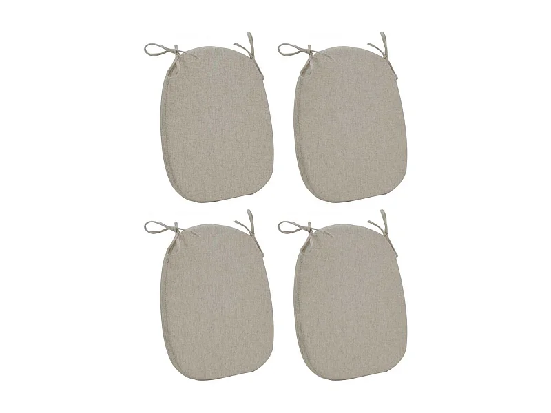 Assise de chaise écru (Lot de 4)