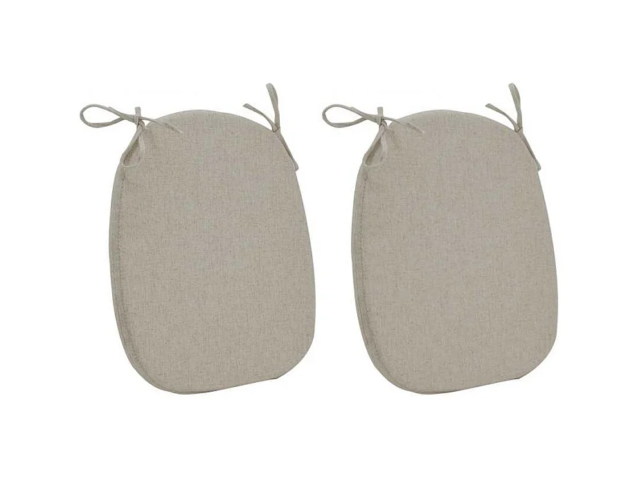 Assise de chaise écru (Lot de 2)