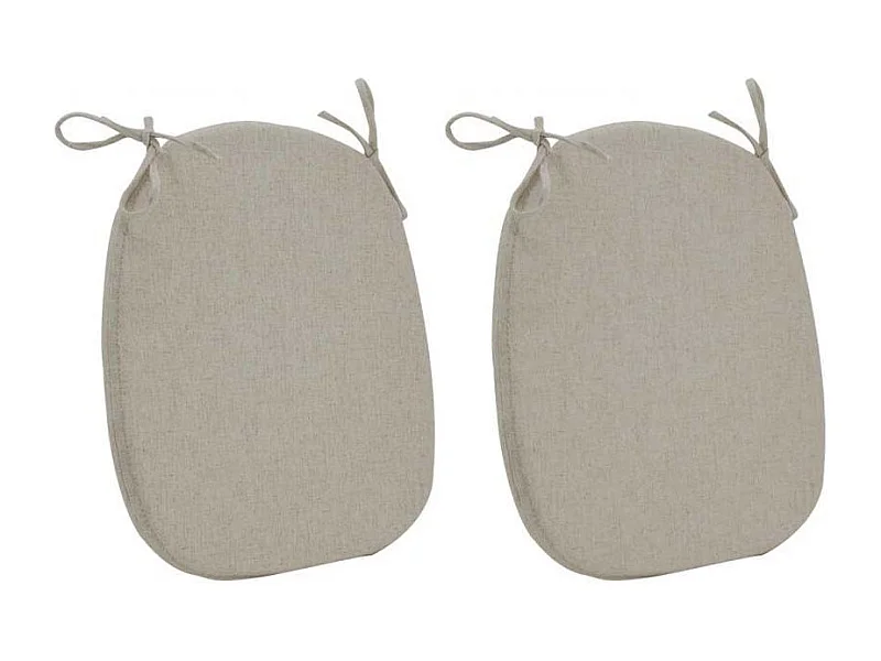 Assise de chaise écru (Lot de 2)