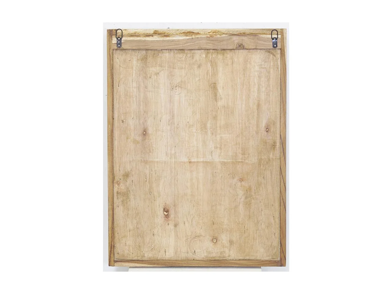 Décor mural Famille en teck recyclé 60 x 80