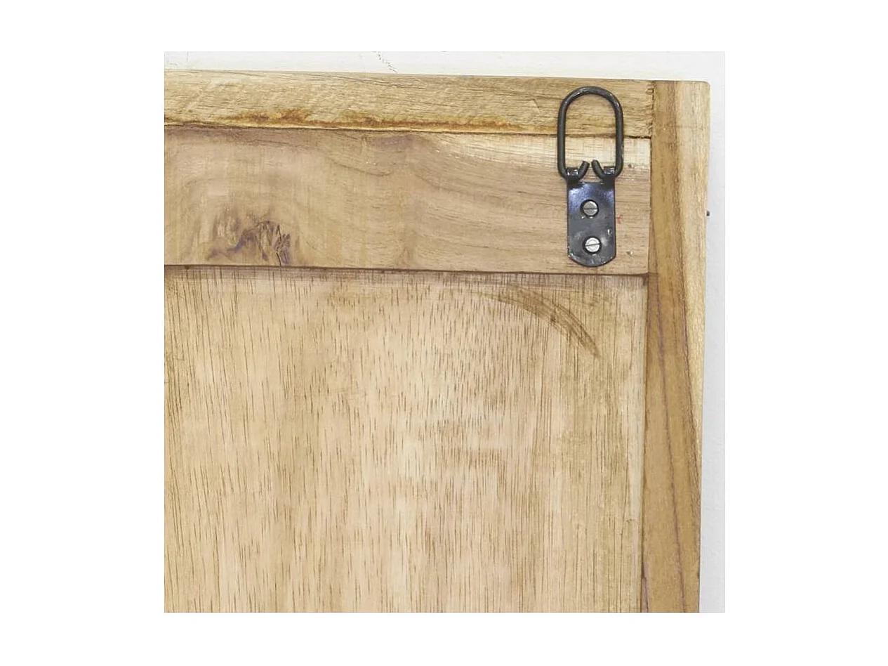 Décor mural Famille en teck recyclé 60 x 80