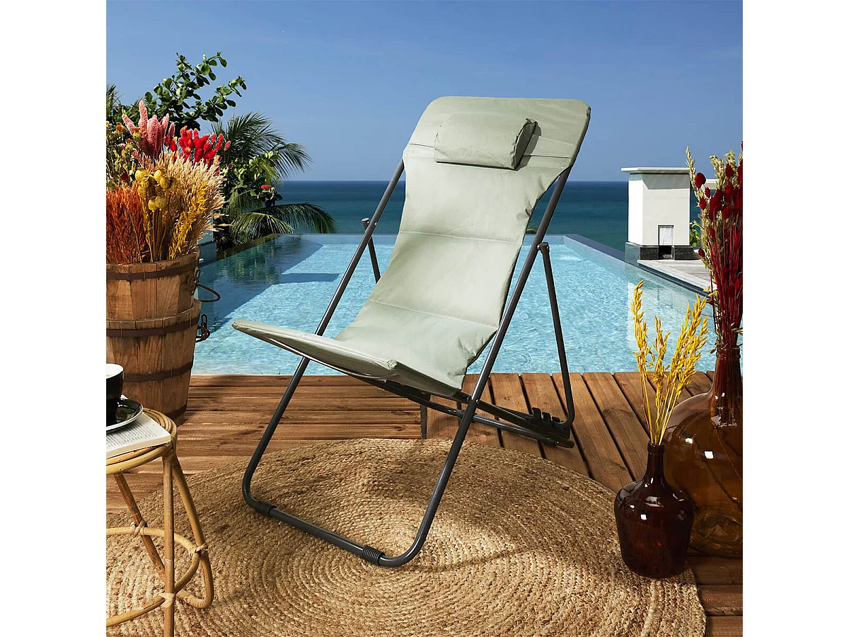 MALAM - Chilienne avec Têtière Tissu Kaki