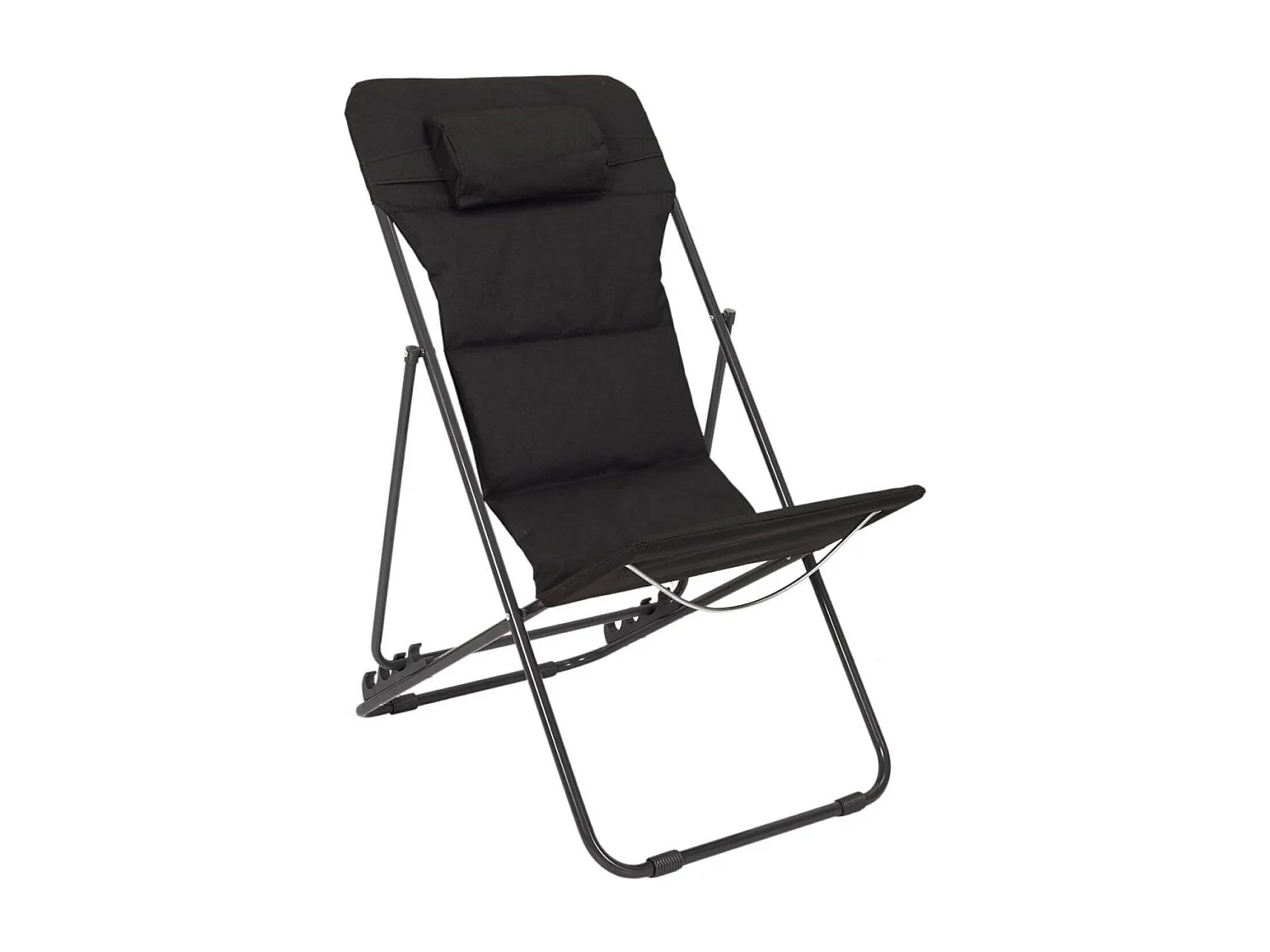 MALAM - Chilienne avec Têtière Tissu Noir