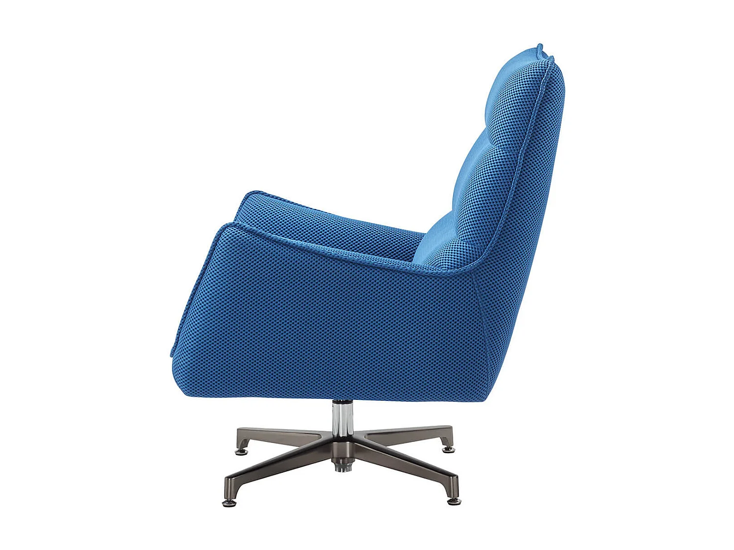 LAREDO - Fauteuil Pivotant Tissu Maille 3D Bleu