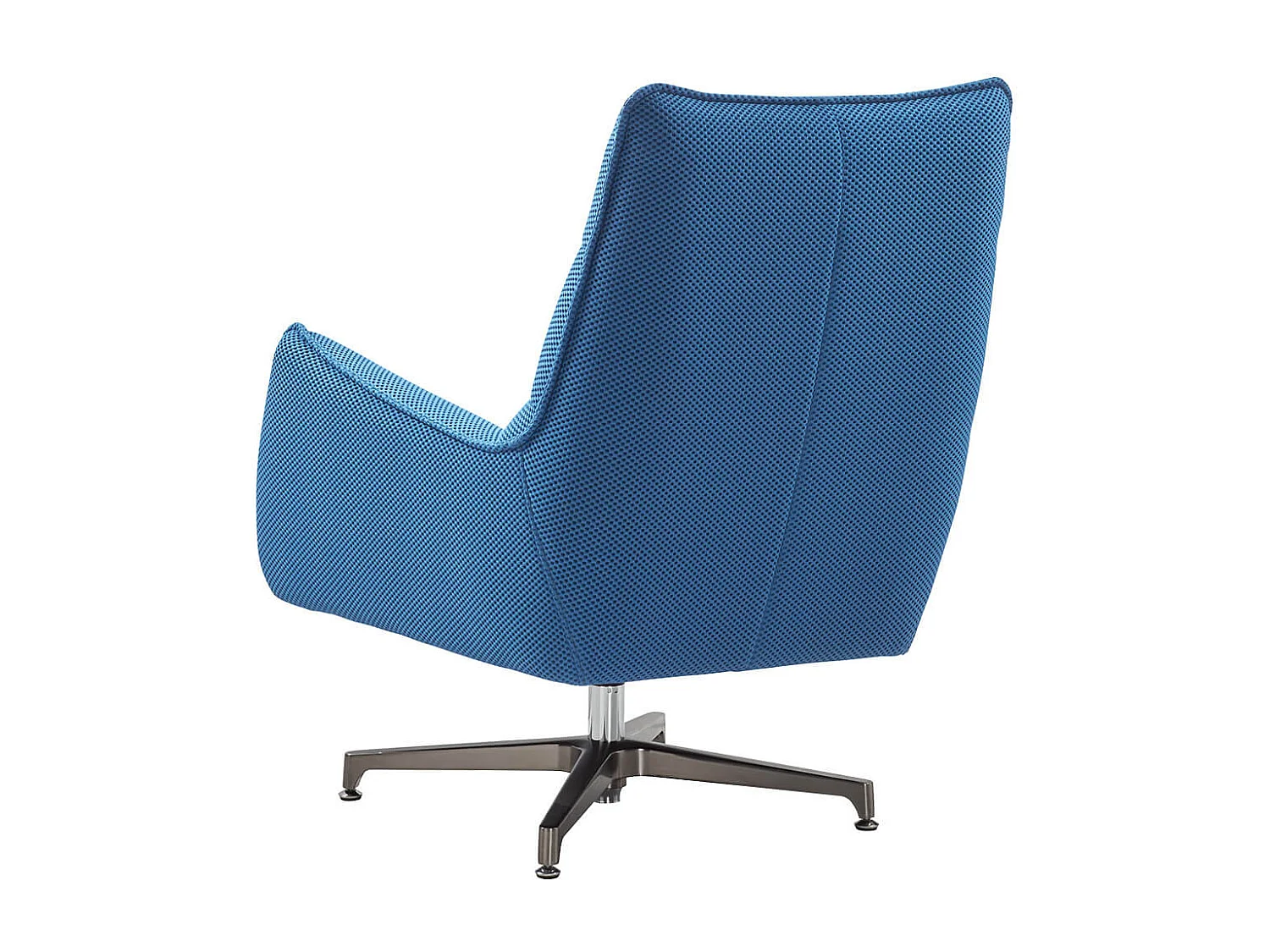 LAREDO - Fauteuil Pivotant Tissu Maille 3D Bleu