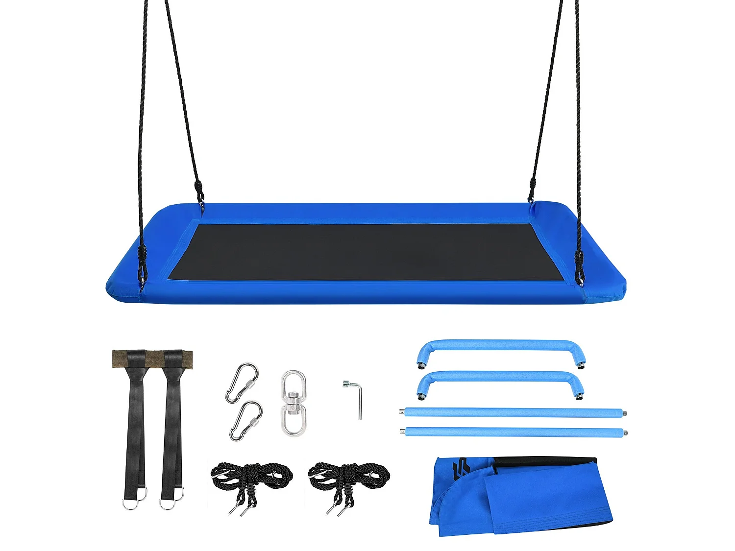 BALANÇOIRE À HAUTEUR RÉGLABLE 150 × 80 CM