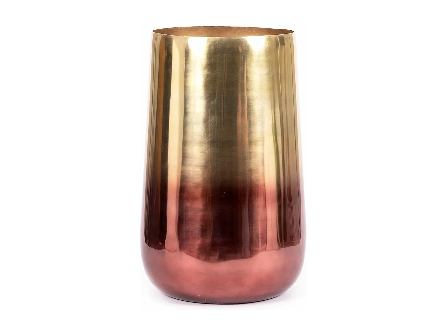 De Two Tone Plantenbak - Messing - XL