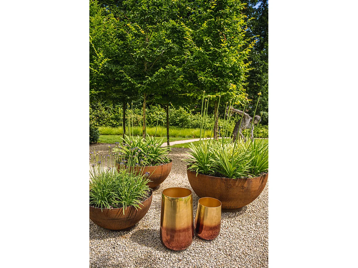 Le Bac à Plantes Deux Tons - Laiton - XL