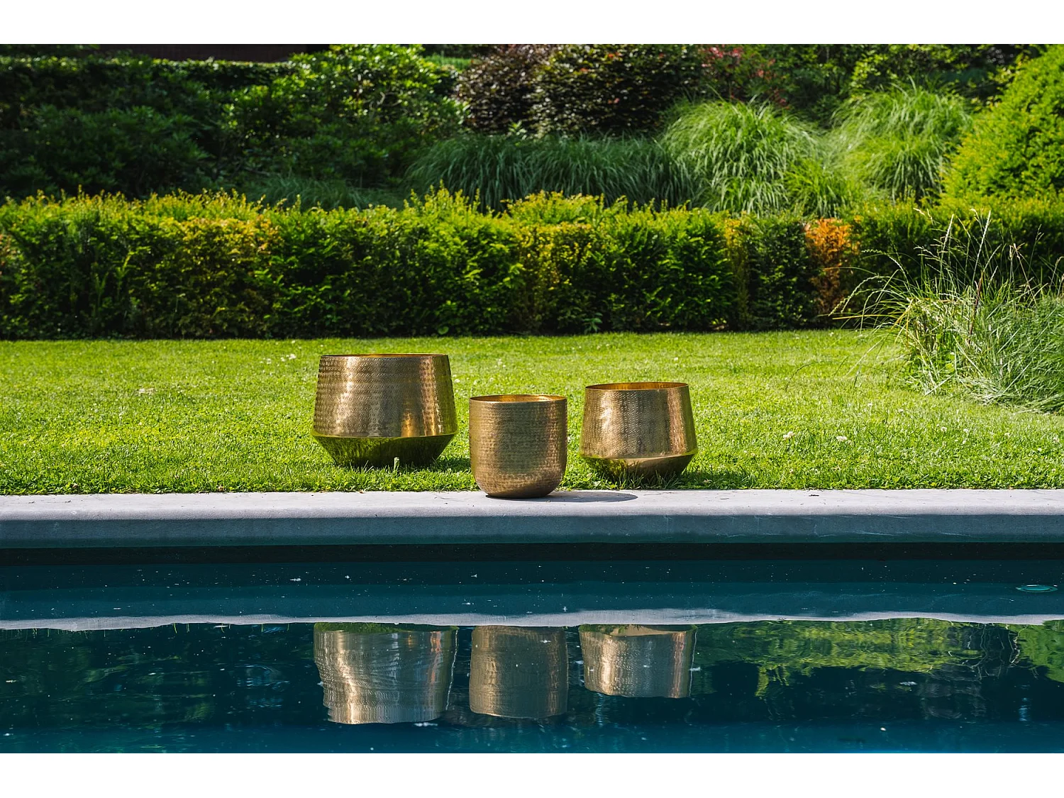 La Jardinière Martelée - Laiton - XL