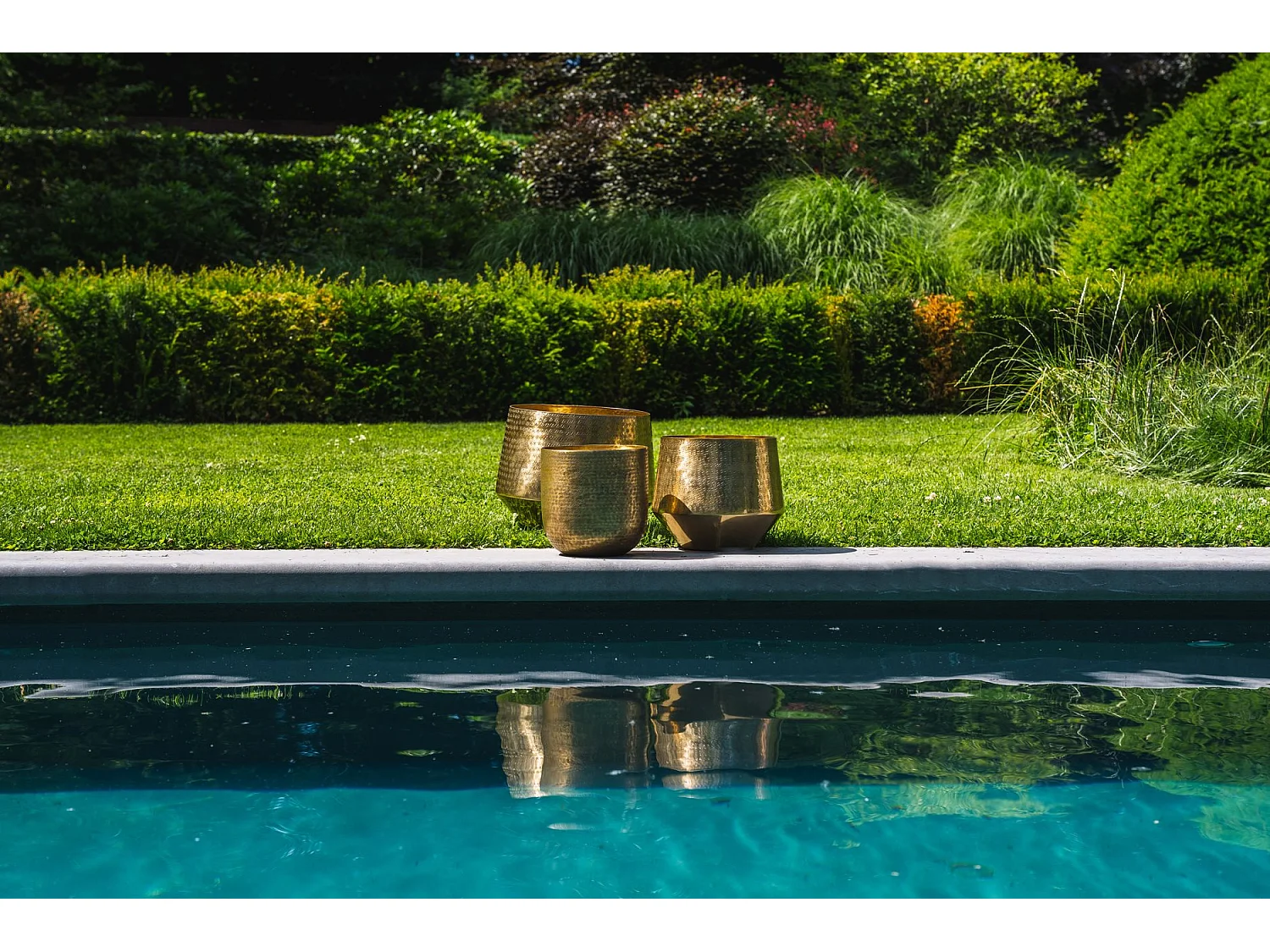 La Jardinière Martelée - Laiton - XL