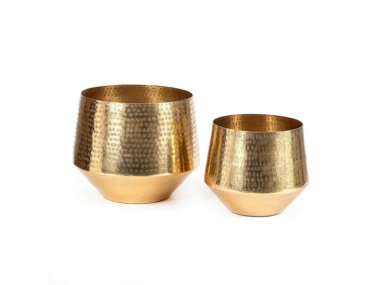 La Jardinière Martelée - Laiton - XL