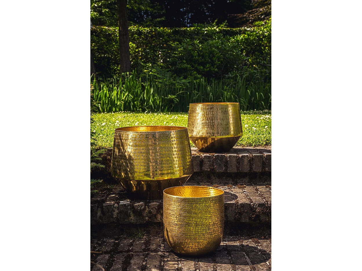 La Fioriera Martellata - Ottone - XL