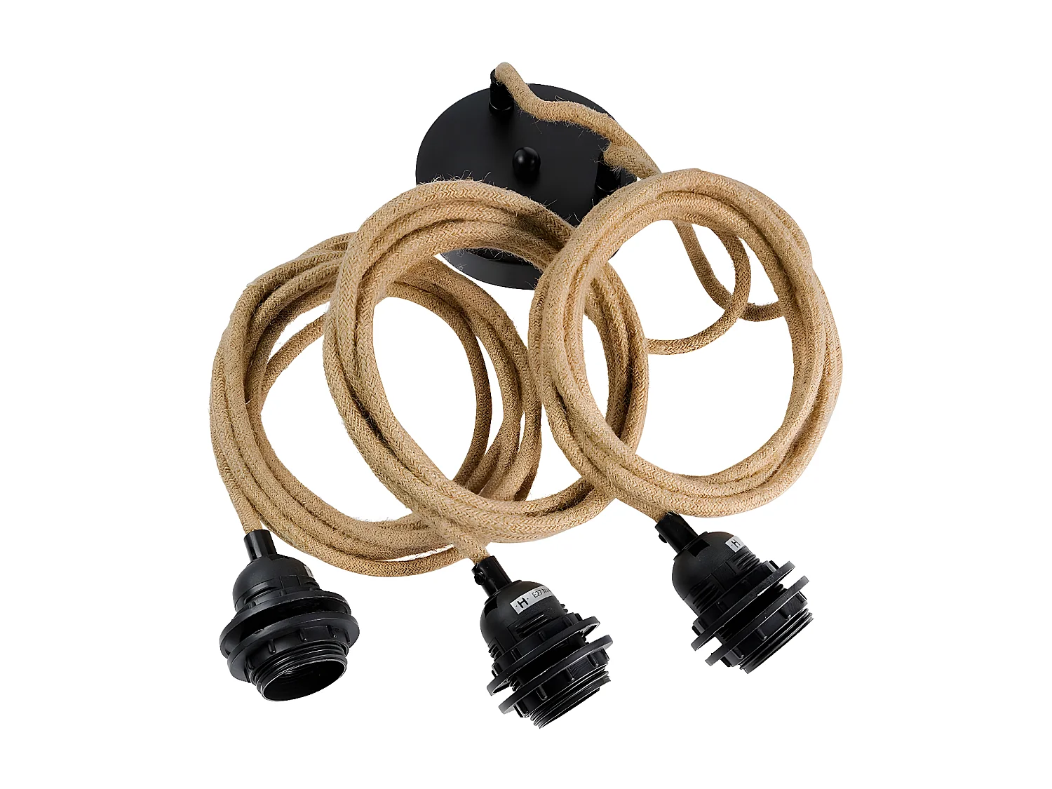 Fixation Plafond - Naturel - 3 Douilles