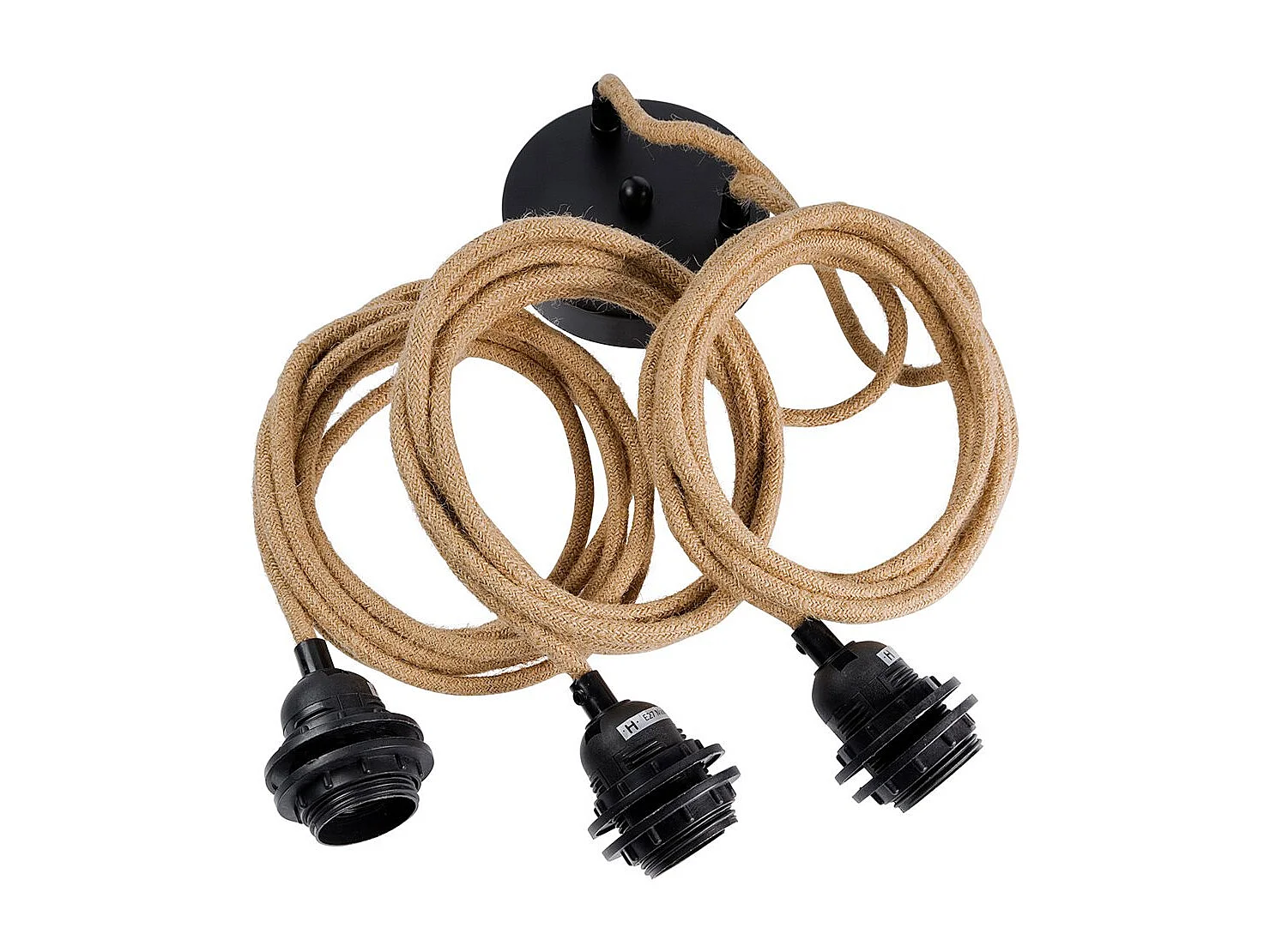 Fixation Plafond - Naturel - 3 Douilles