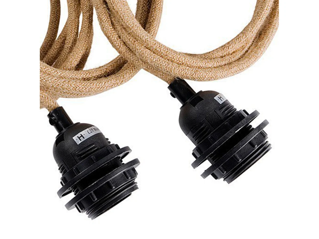 Fixation Plafond - Naturel - 3 Douilles