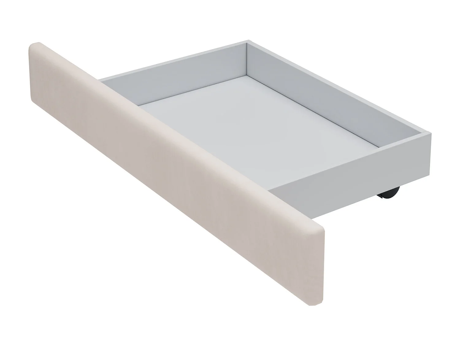 Cama de casal 180x200cm, cama de adulto com 4 gavetas, estrado e encosto de ripas e cabeceira, em veludo - para adultos e adolescentes - bege