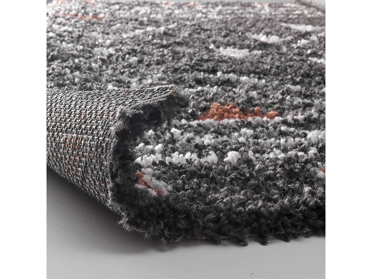 Tapis Déco à Motifs "Saharienne" 160x230cm Noir