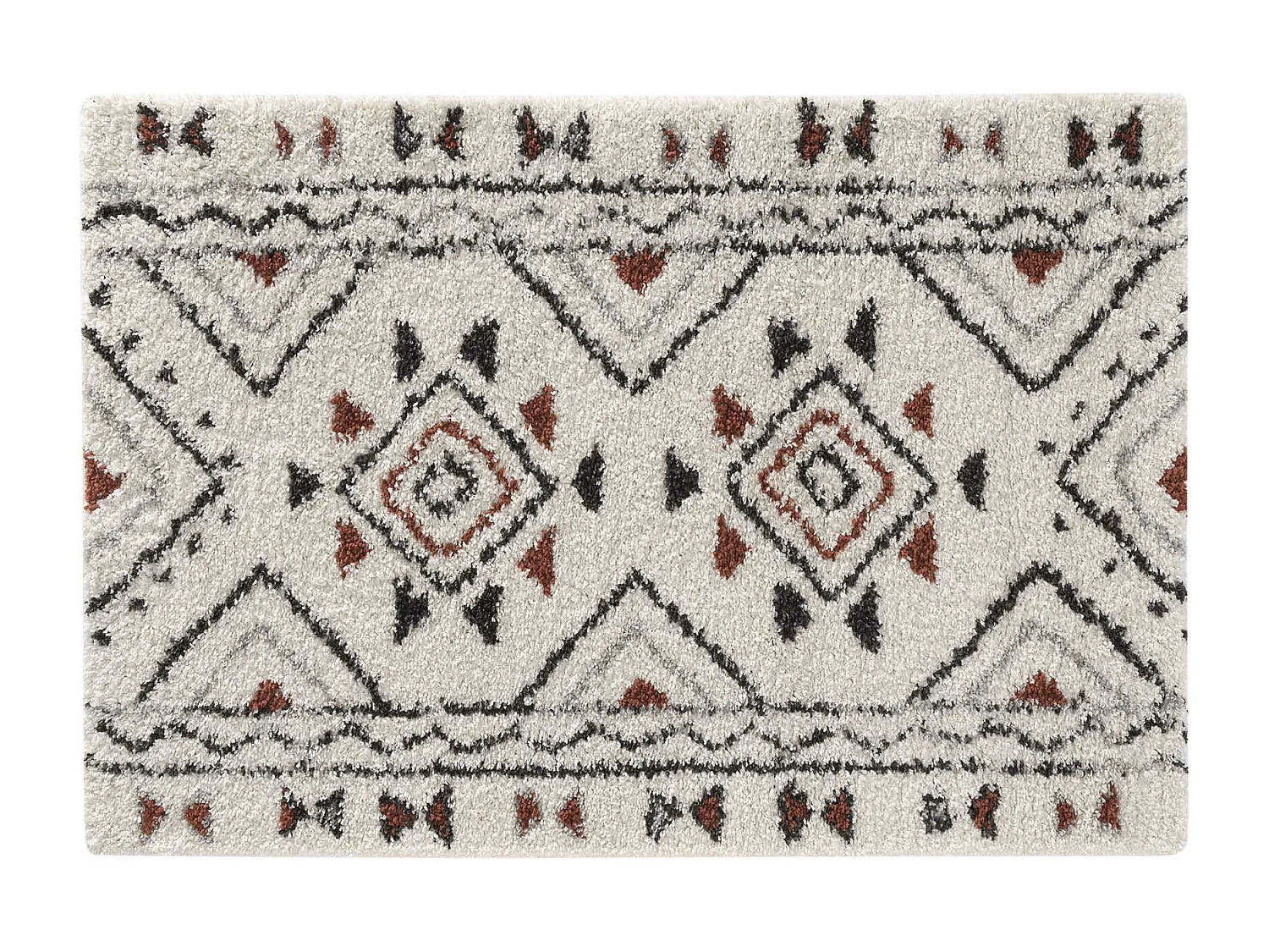 Tapis Déco à Motifs "Saharienne" 120x170cm Beige