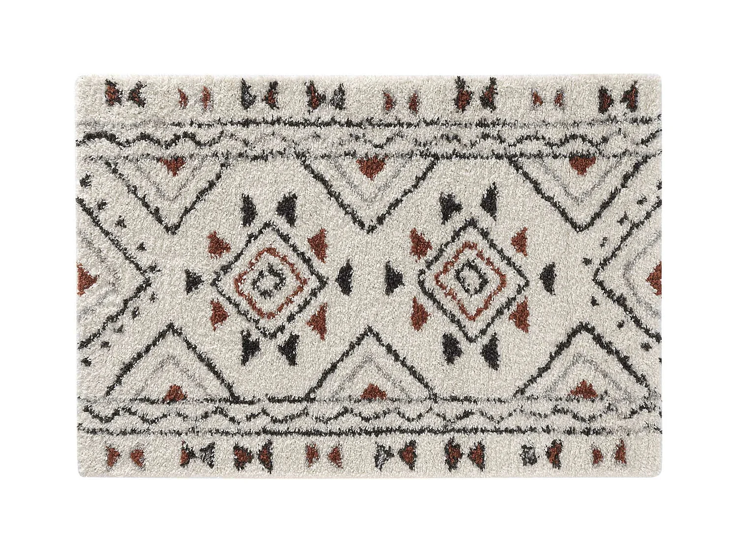 Tapis style aztèque Saharienne beige 120x170
