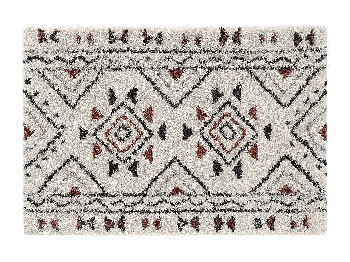 Tapis Déco à Motifs "Saharienne" 120x170cm Beige