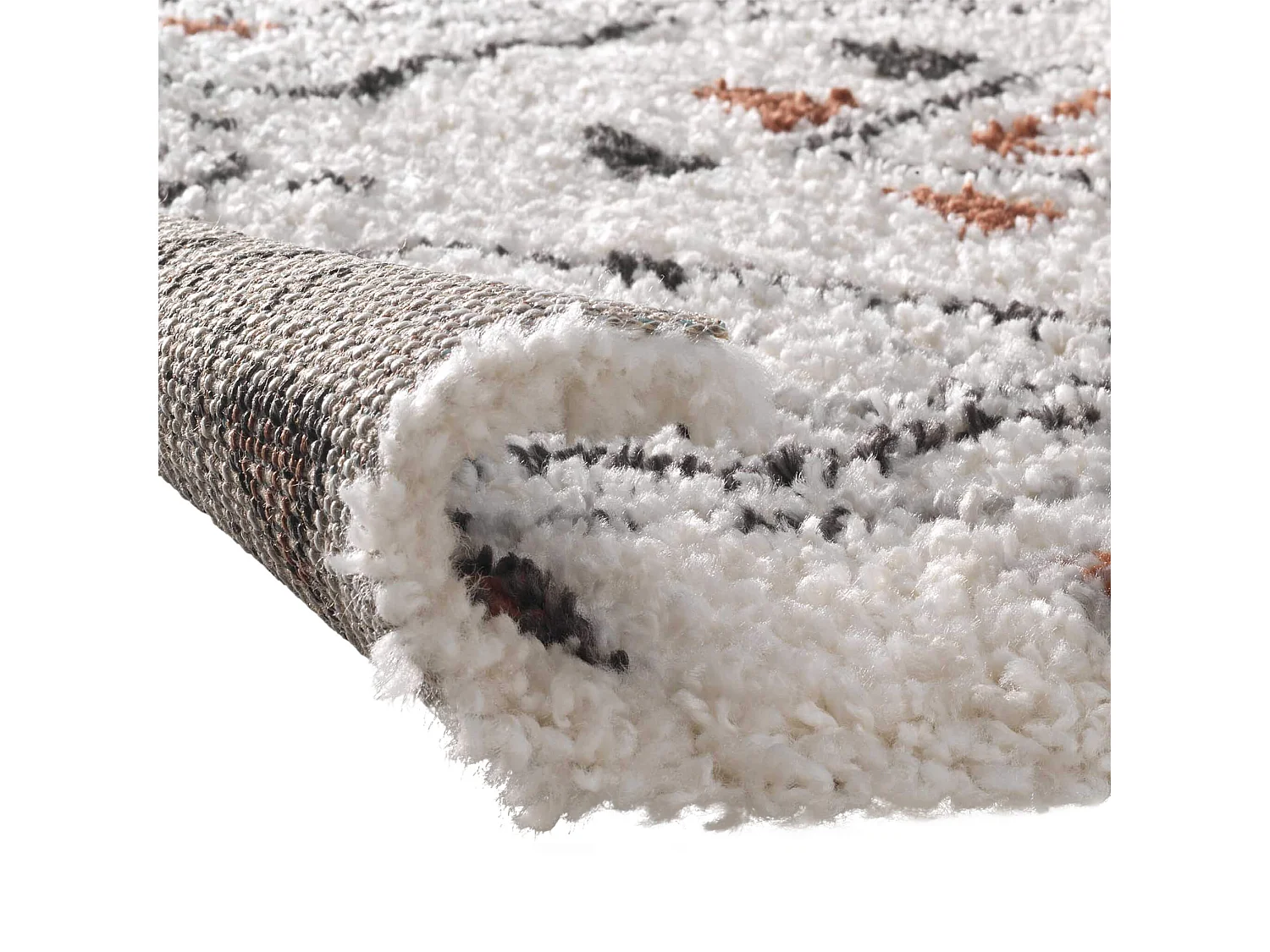 Tapis Déco à Motifs "Saharienne" 60x110cm Beige