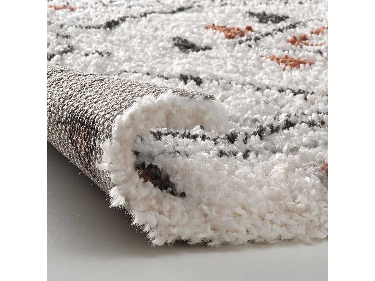 Tapis Déco à Motifs "Saharienne" 60x110cm Beige