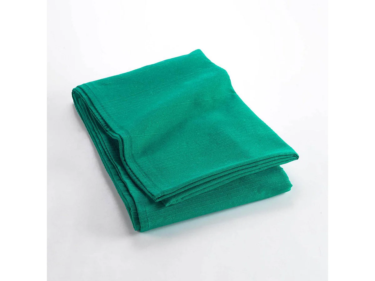 Plaid Lucile Smeraldo 220x240 cm in Polycotone Morbido e Resistente, Lavaggio a Mano