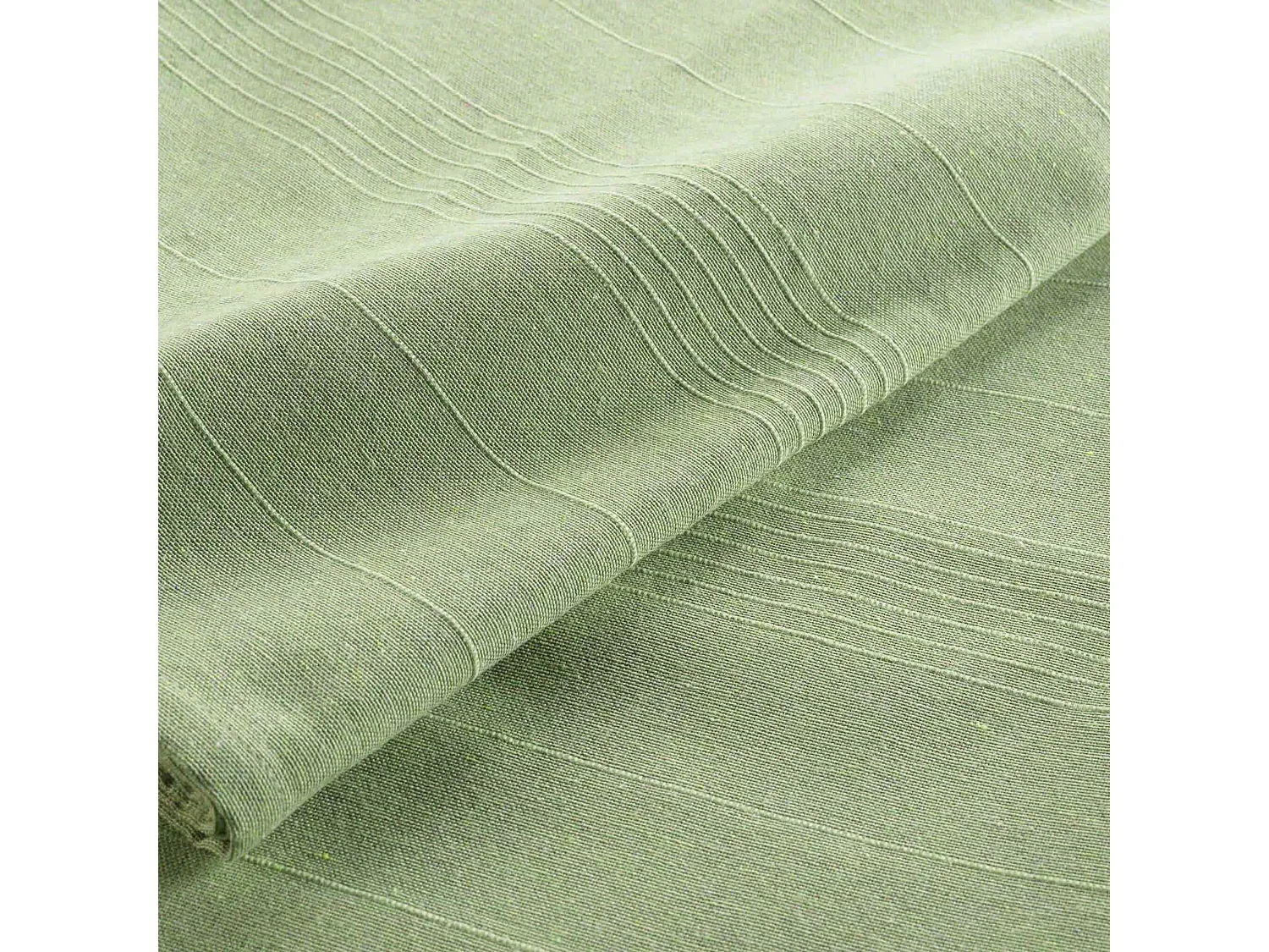 Plaid Uni en Coton "Lucile" 180x220cm Vert