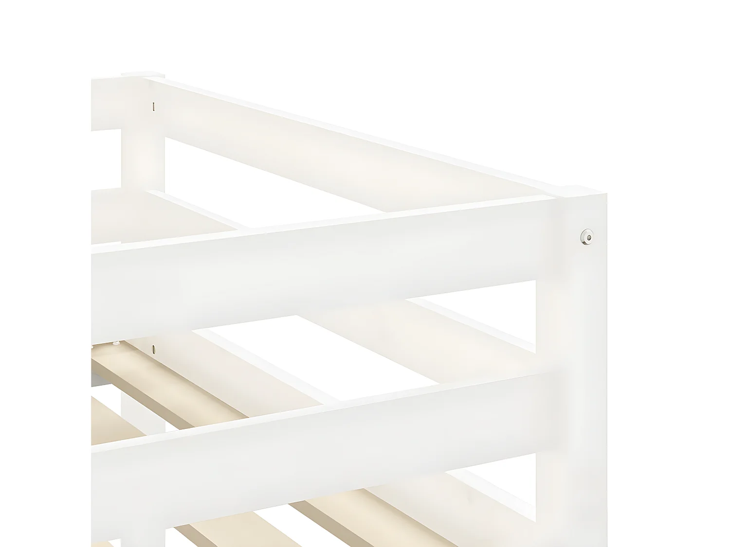 Cama alta para niños con túnel madera pino rosa 90x190 cm