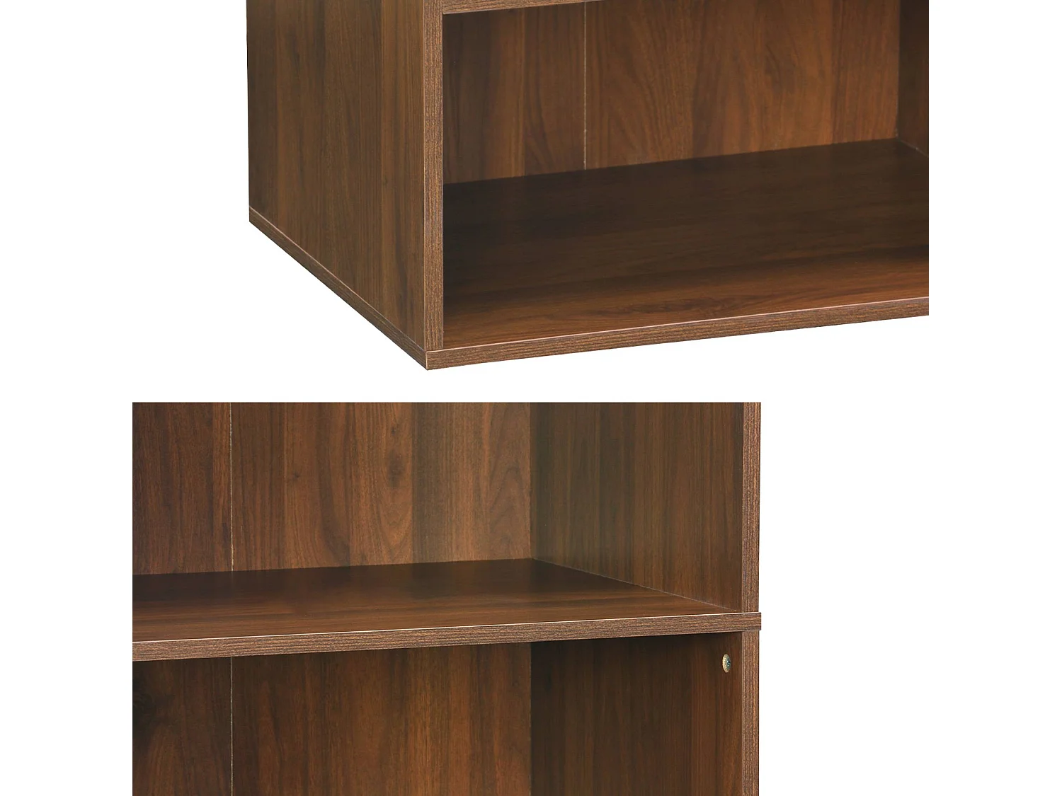 Modulo armadio con 5 ripiani, marrone