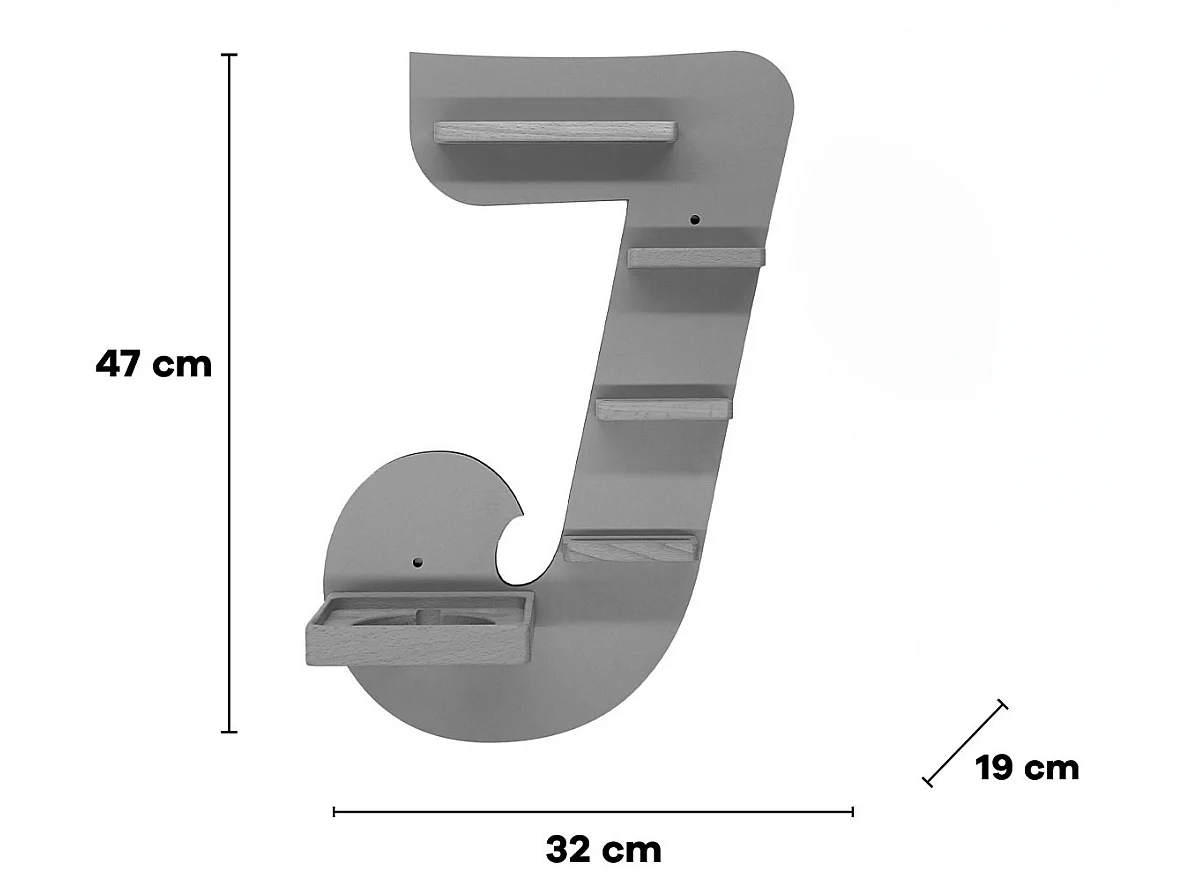 Plank letter J voor Toniebox Tonies