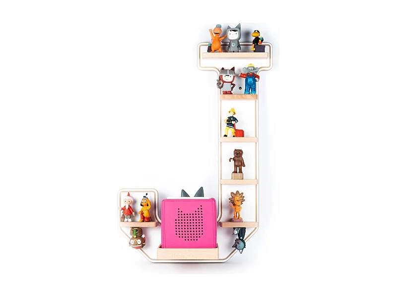 Wall Rack BOARTI Buchstabe White H. 54 x W. 37 x D. 19 cm