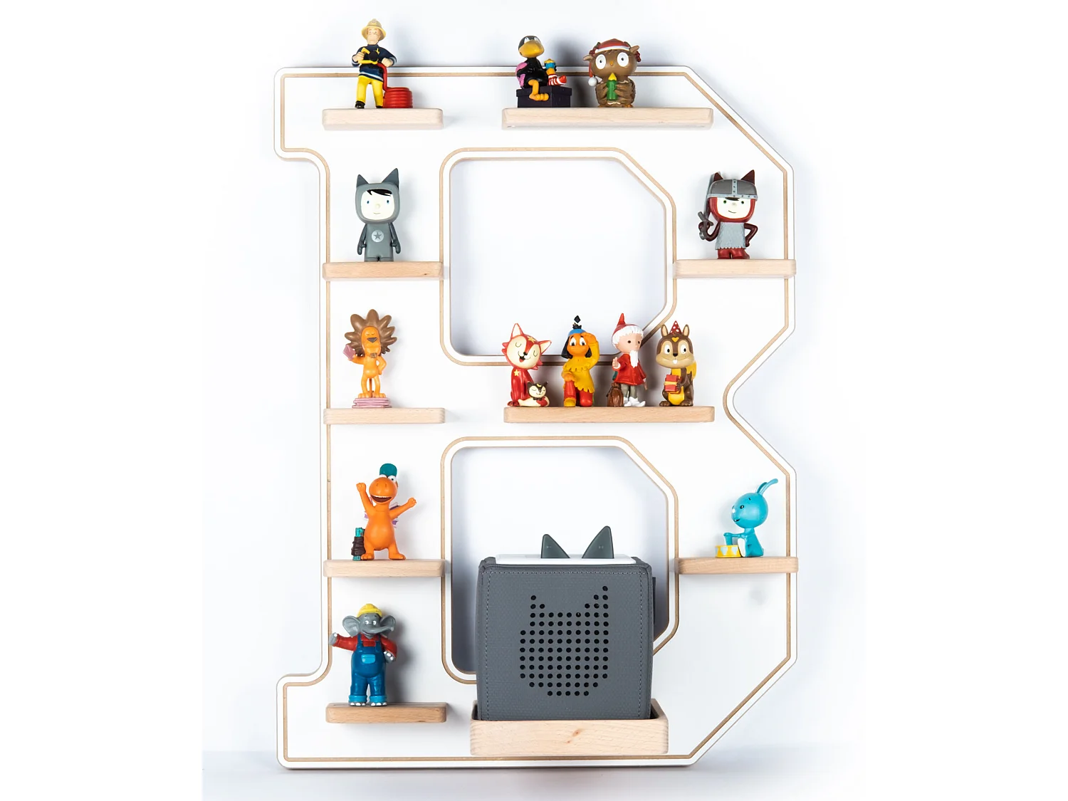 Wall Rack BOARTI Buchstabe White H. 54 x W. 41 x D. 19 cm