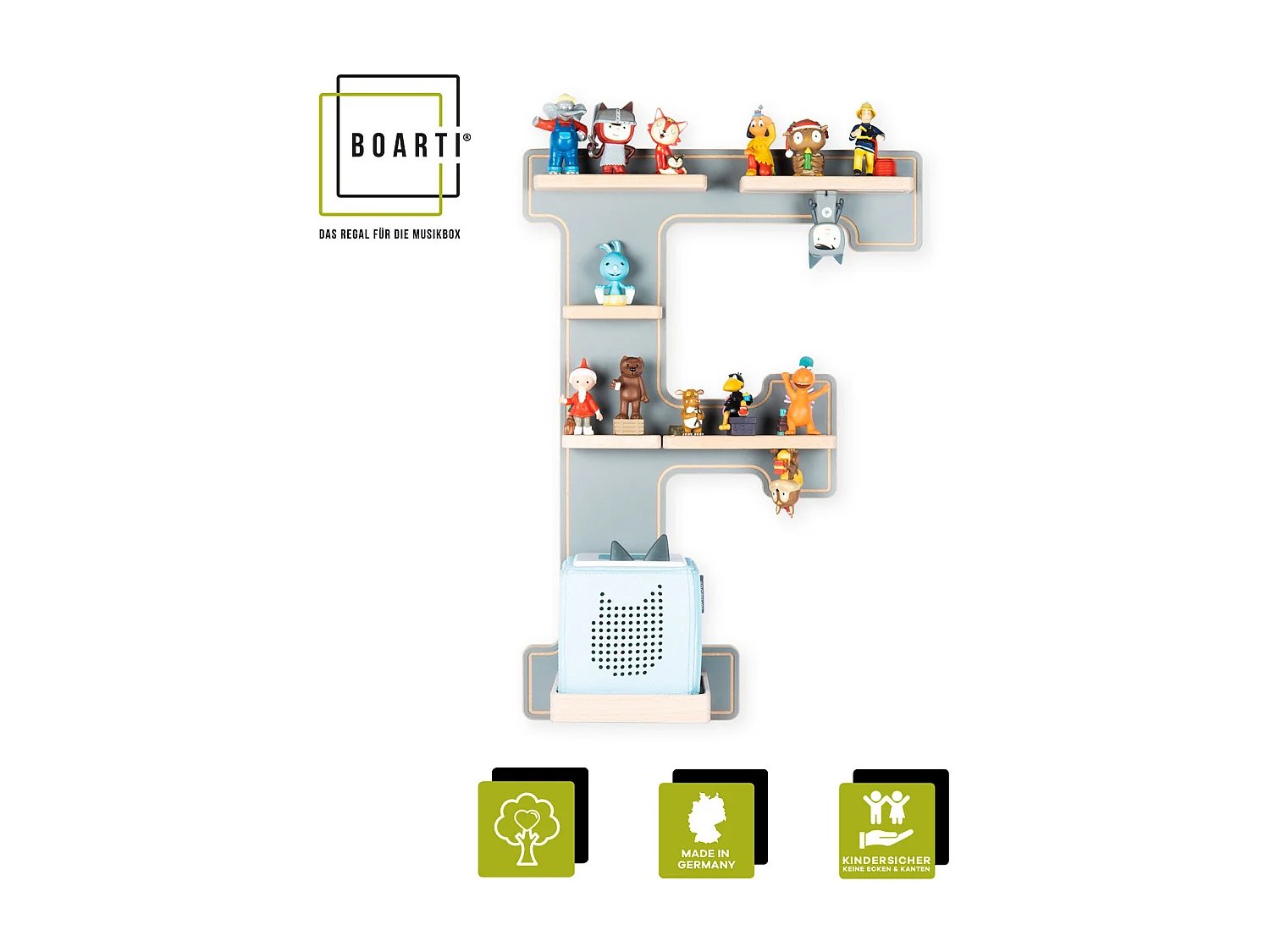 Shelf Letter F dla Toniebox Tonies