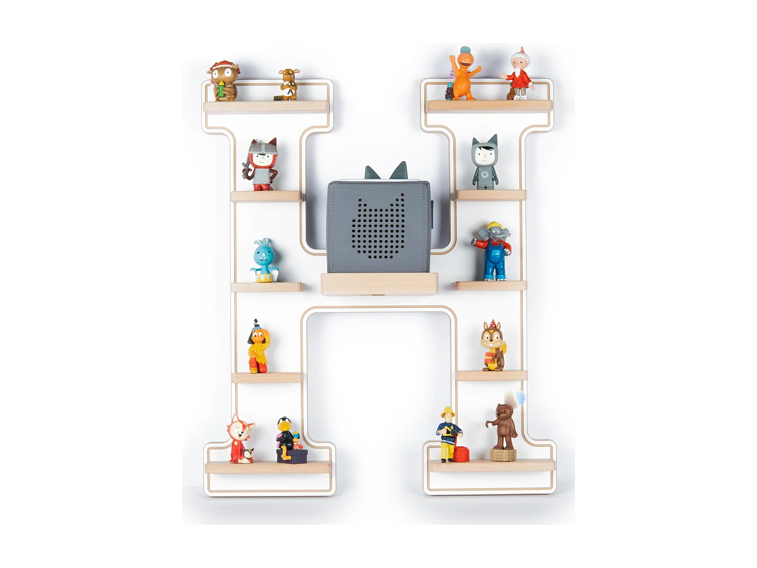 Wall Rack BOARTI Buchstabe White H. 54 x W. 46 x D. 19 cm