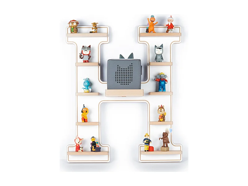 Wall Rack BOARTI Buchstabe White H. 54 x W. 46 x D. 19 cm