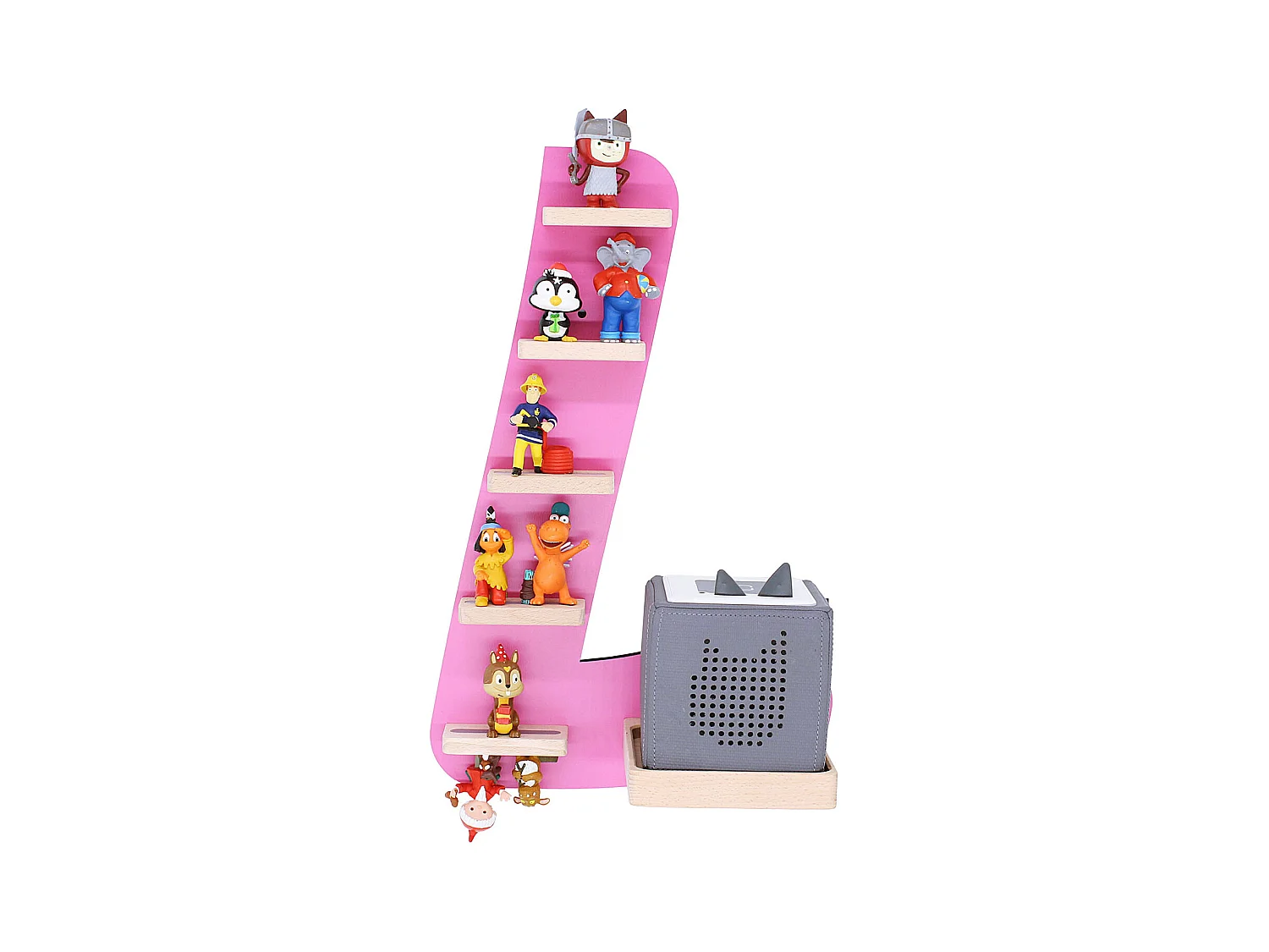 Wall Rack BOARTI Buchstabe Pink H. 47 x W. 32 x D. 19 cm