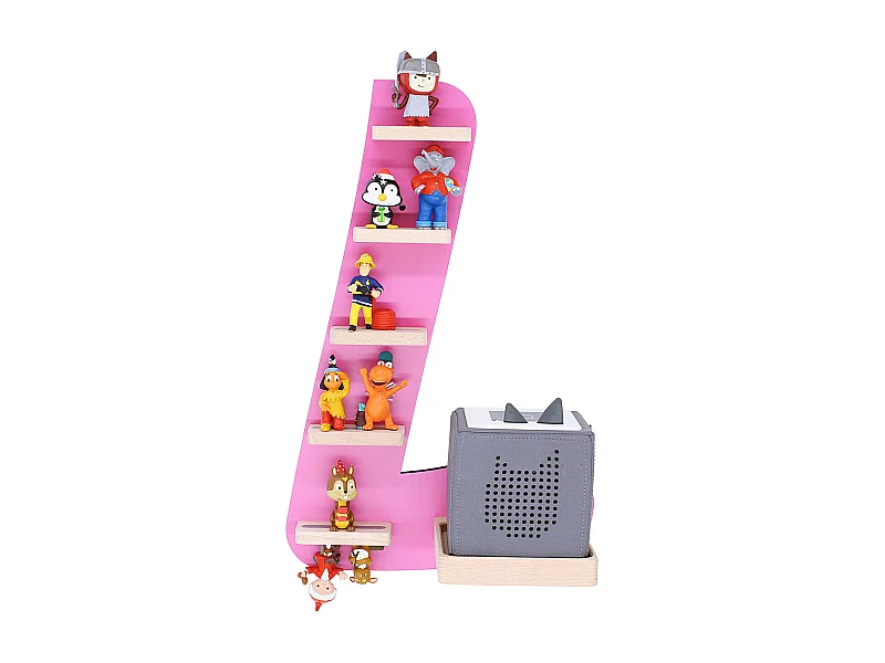 Wall Rack BOARTI Buchstabe Pink H. 47 x W. 32 x D. 19 cm