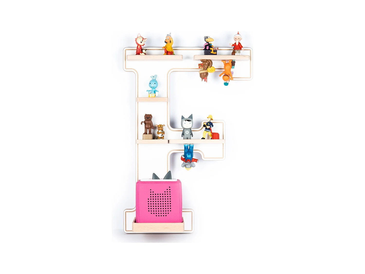Wall Rack BOARTI Buchstabe White H. 54 x W. 38 x D. 19 cm