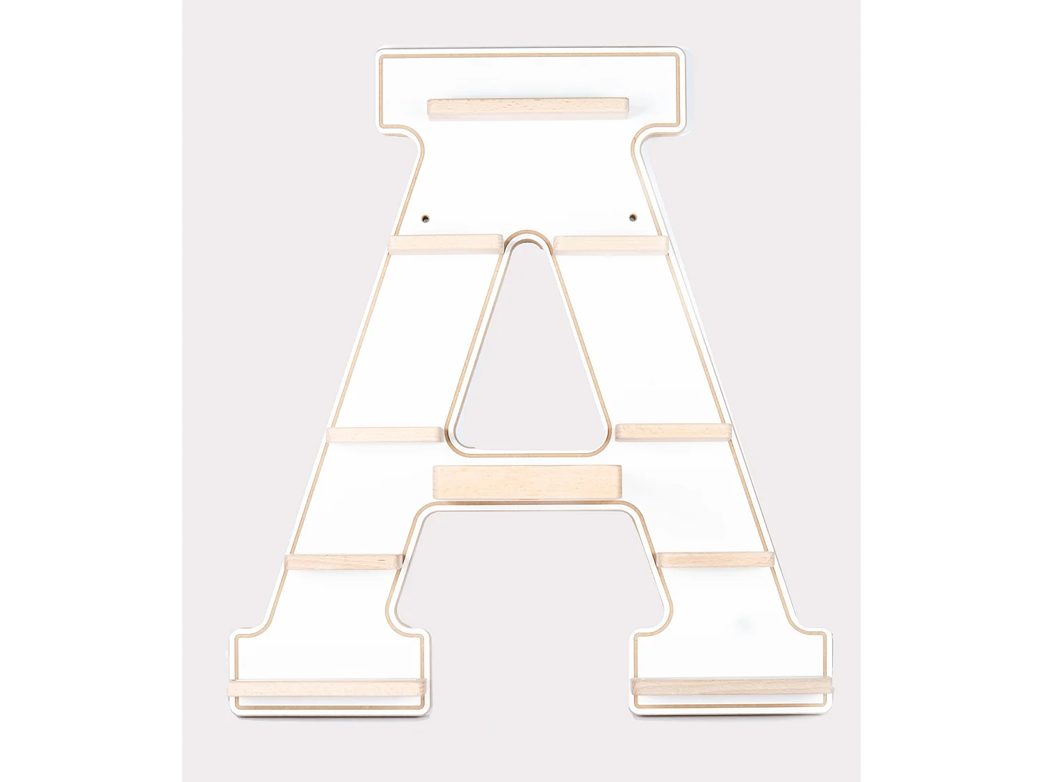 Prateleira de parede BOARTI Buchstabe Branco A. 54 x L. 49 x P. 19 cm