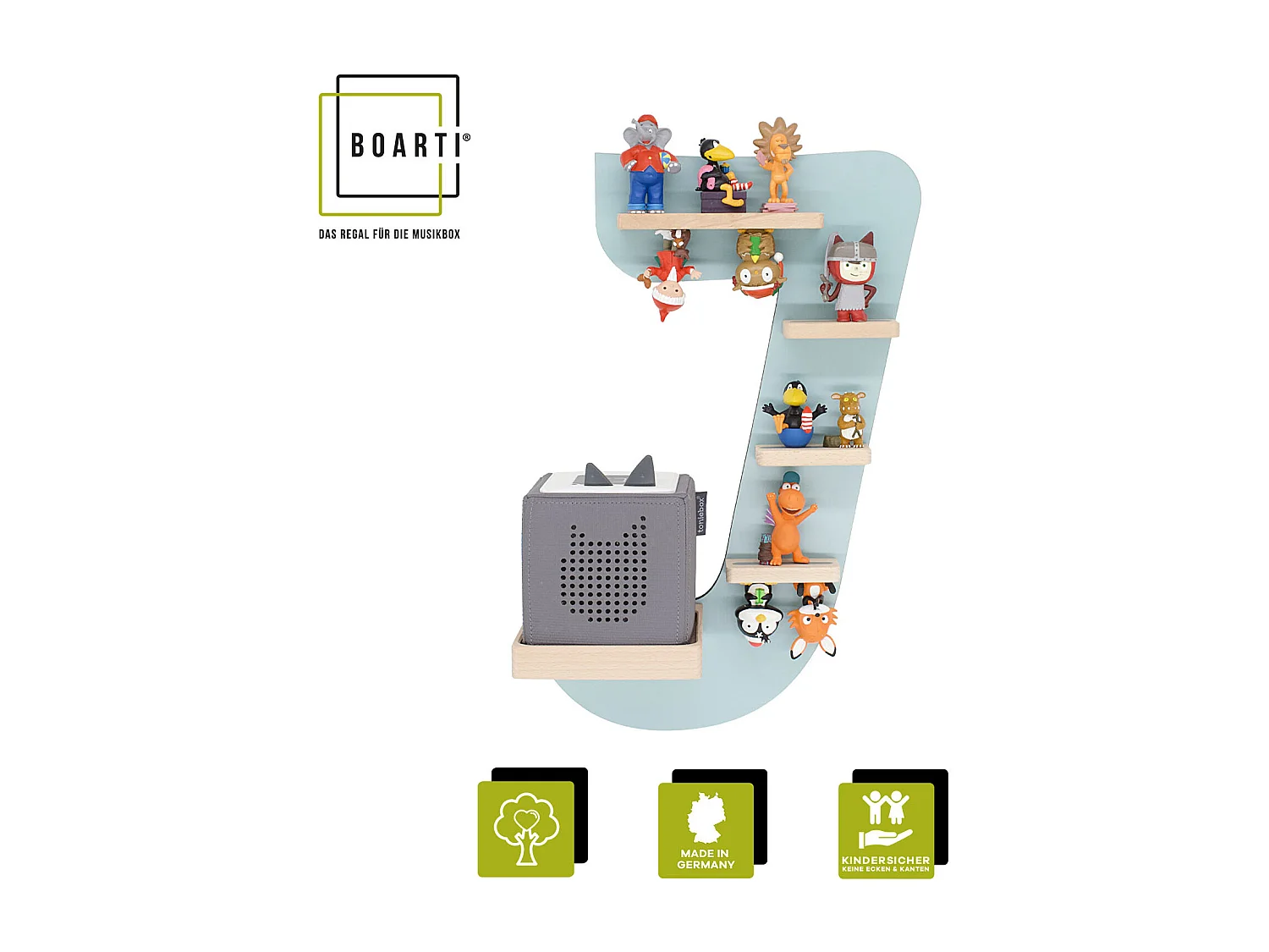 Półka litera J dla Toniebox Tonies