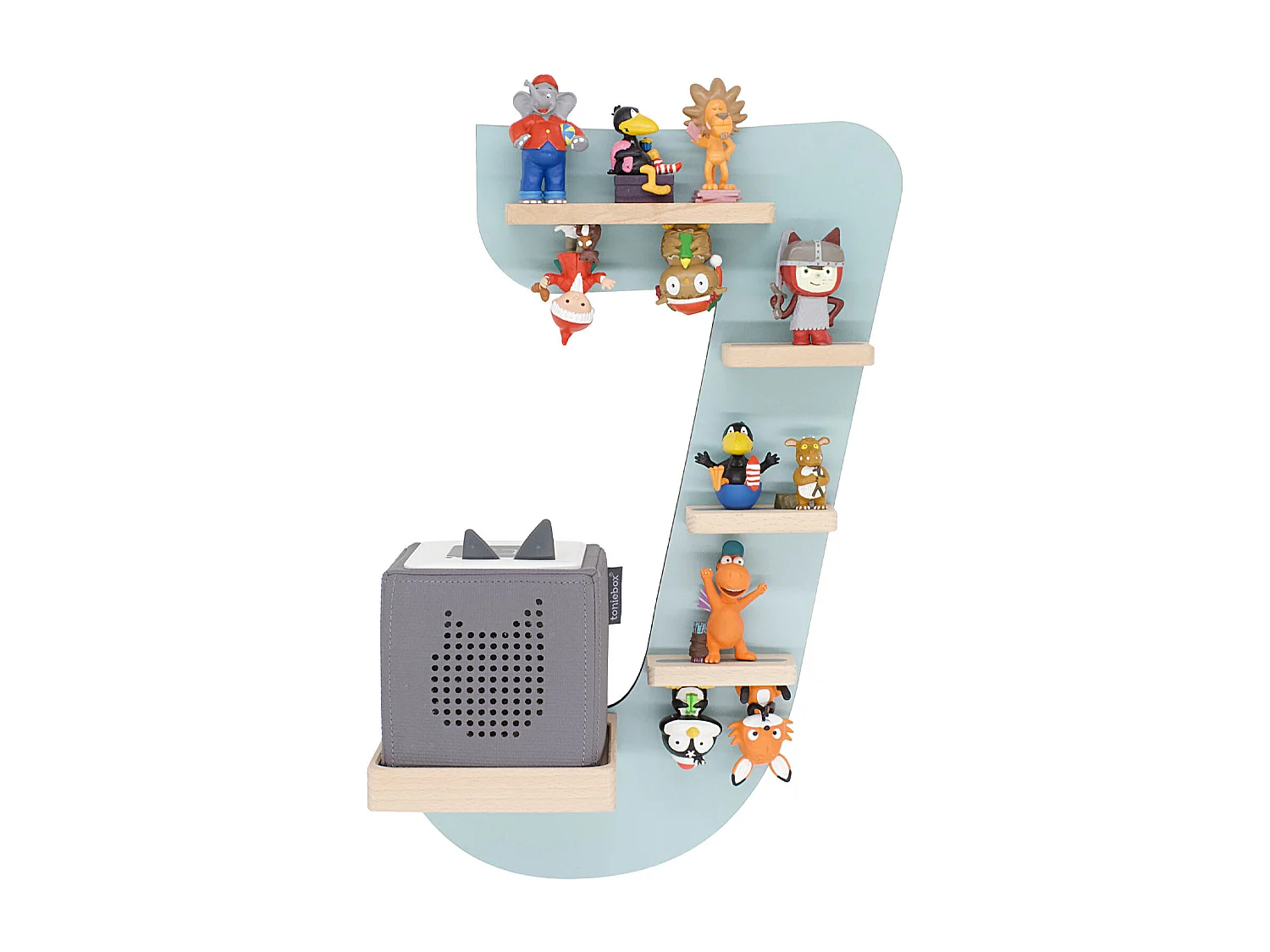 Holz Regal Buchstabe J für Toniebox Tonies Figuren