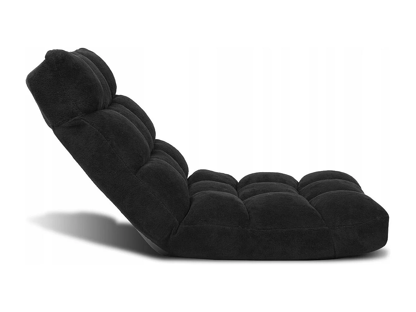 Bodenstuhl Faltbares Lazy Sofa Faul Tatami Bodenkissen Schwarz/Grau/Kaffeebraun-Schwarz