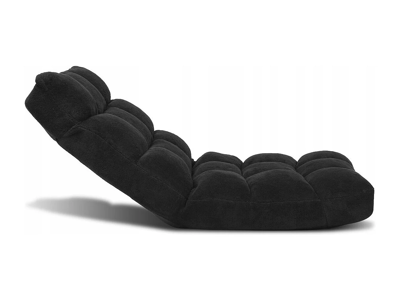 Bodenstuhl Faltbares Lazy Sofa Faul Tatami Bodenkissen Schwarz/Grau/Kaffeebraun-Schwarz