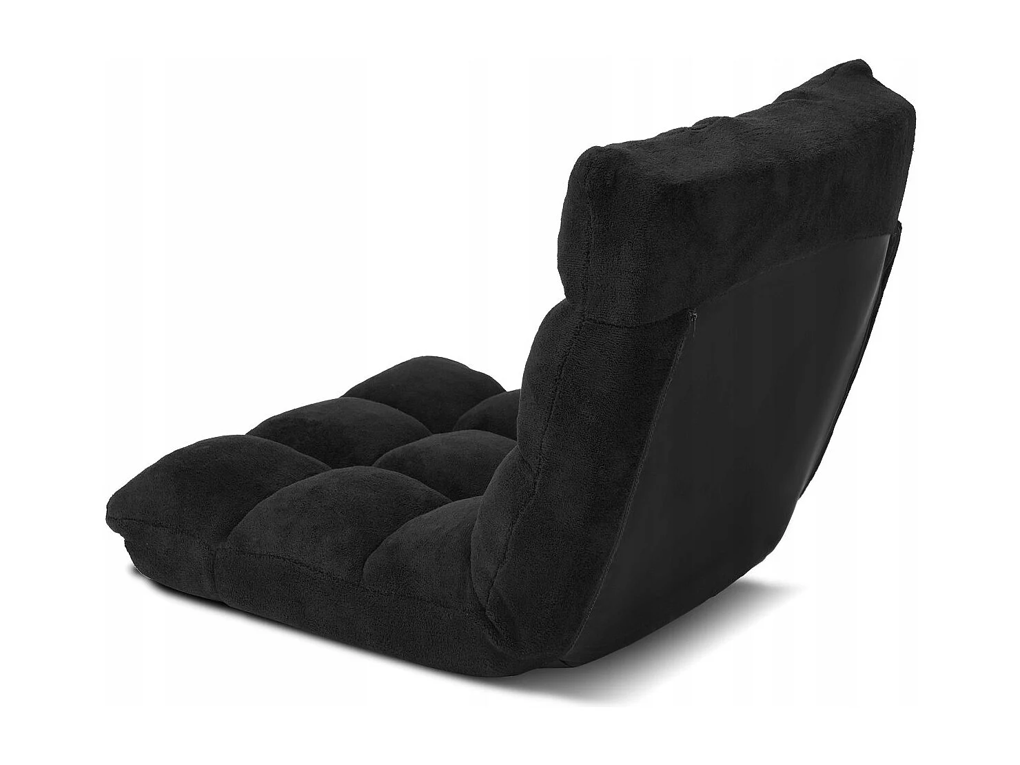 Bodenstuhl Faltbares Lazy Sofa Faul Tatami Bodenkissen Schwarz/Grau/Kaffeebraun-Schwarz